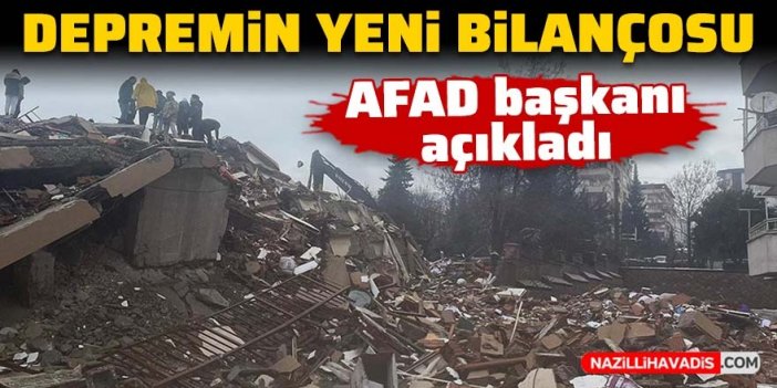 Depremin ağır bilançosu açıklandı: 1014 kişi hayatını kaybetti