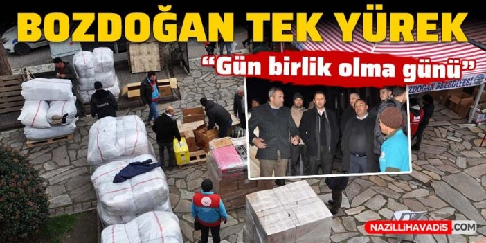 Bozdoğan deprem için tek yürek oldu