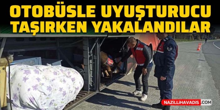 Kuyucak’ta durdurulan otobüste uyuşturucu bulundu: 2 gözaltı