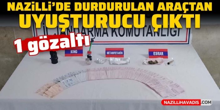 Nazilli’de durdurulan araçta uyuşturucu ele geçirildi; 1 gözaltı