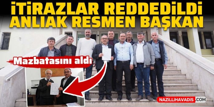 Nazilli Ziraat Odası'nın yeni başkanı mazbatasını aldı