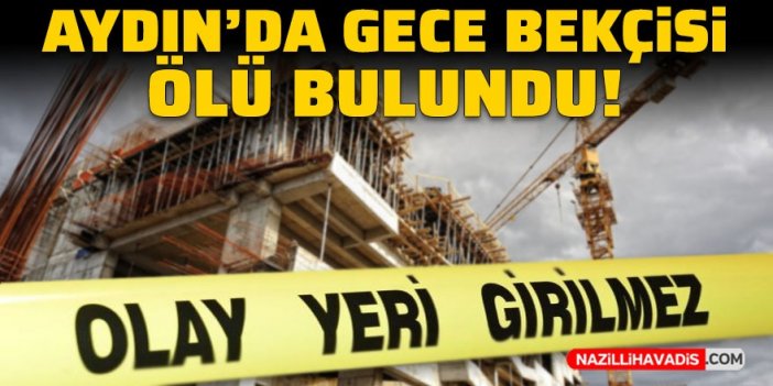 Aydın'da gece bekçisi ölü olarak bulundu