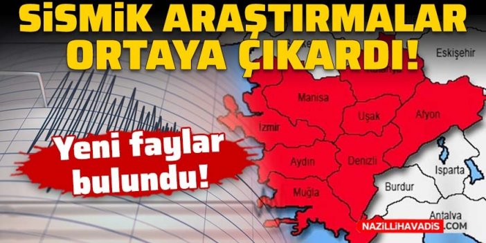 Sismik araştırmalar yeni fay hatlarını ortaya çıkardı