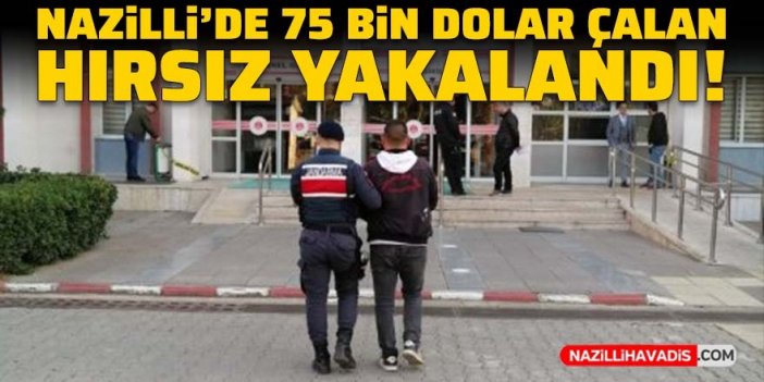 Nazilli'de 75 bin dolar çalan şahıs yakalandı