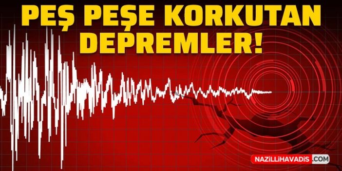 Malatya, İskenderun ve Bingöl'de peş peşe korkutan depremler!