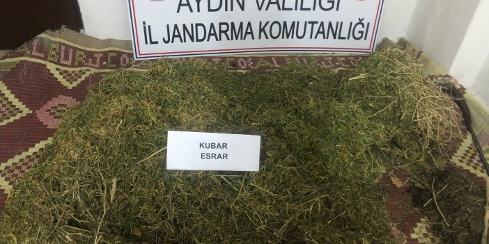 Buharkent'te toprağa gömülü 15 kg esrar bulundu