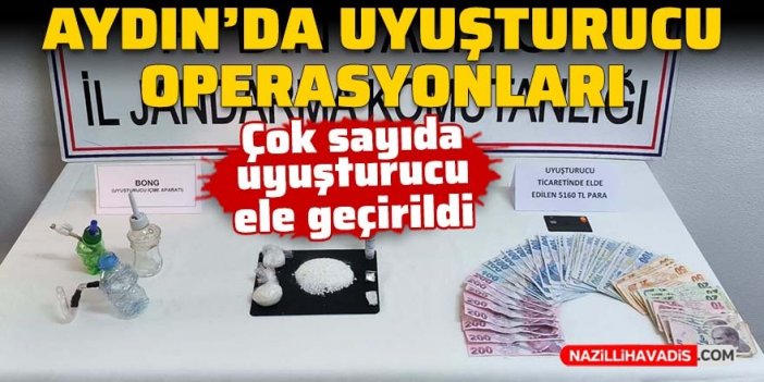 Aydın’da uyuşturucu operasyonları