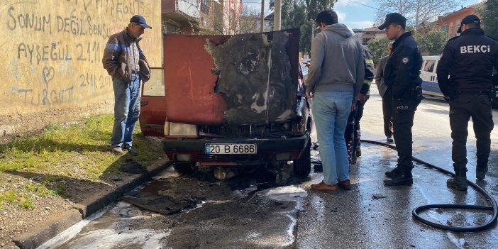 Nazilli’de korkutan yangın