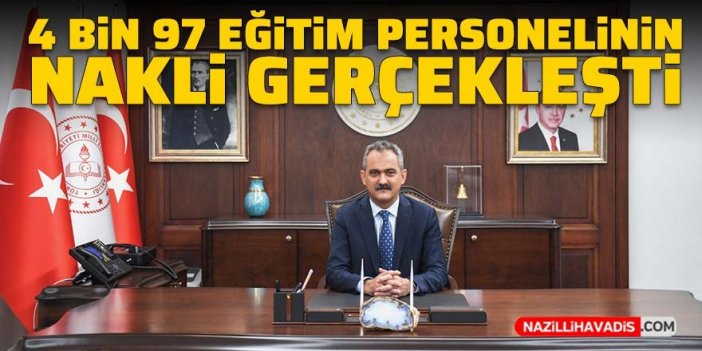 Deprem bölgesindeki 4 bin 97 eğitim personeli talep ettikleri illere nakledildi