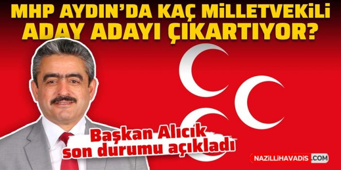 Başkan Alıcık, MHP Aydın’da milletvekili aday adayı sayısını açıkladı