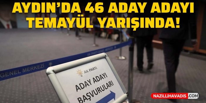 Aydın'da 46 aday adayı temayül yarışında!