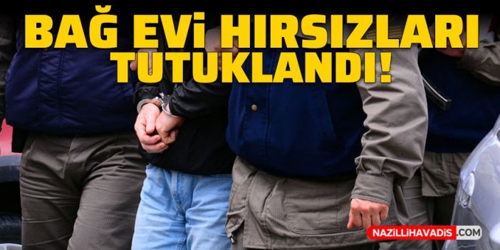 Bağ evi hırsızları tutuklandı