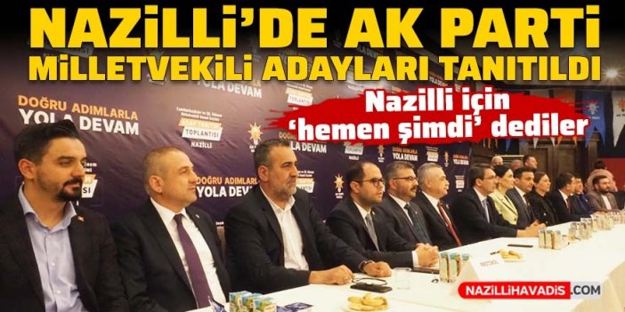 Nazilli’de AK Parti milletvekili adayları tanıtıldı