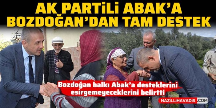 AK Partili Abak'a Bozdoğan'dan tam destek