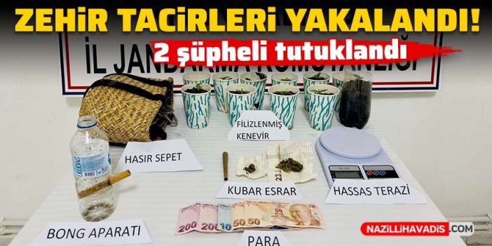 Aydın’da uyuşturucu operasyonunda iki şüpheli tutuklandı