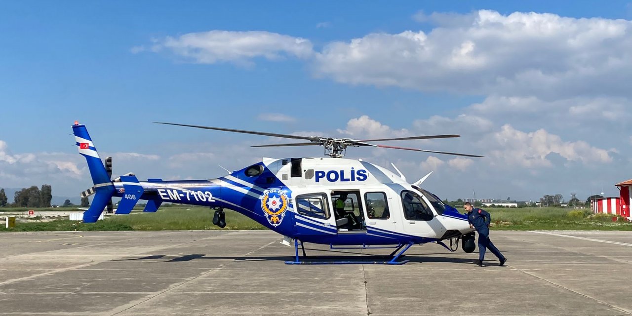 Aydın'da helikopter destekli trafik denetimi yapıldı