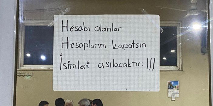 Nazilli'de esnaftan ilginç not: Borcu olanlar kasaya koştu