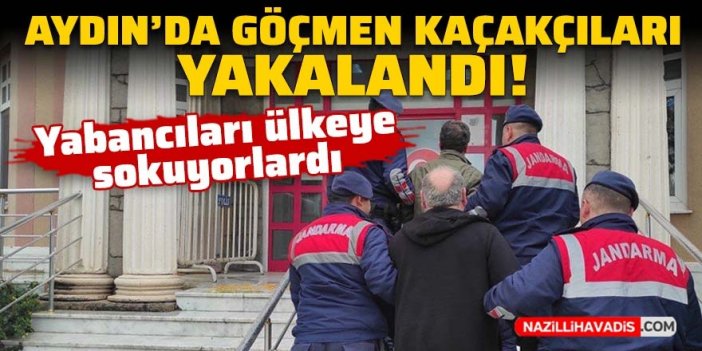 Aydın'da göçmen kaçakçıları yakalandı