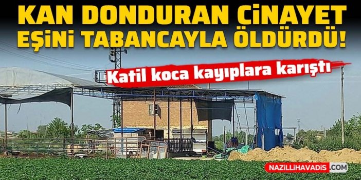 Kan donduran cinayet: Tartıştığı eşini silahla öldürdü