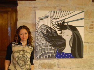 İranlı Bayan Ressam, Kuşadası'nda Sergi Açtı