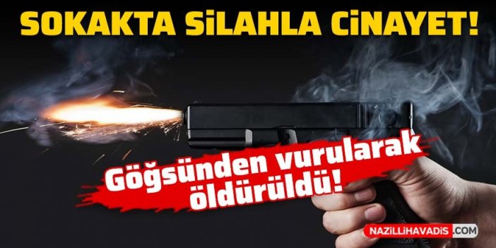 Sokakta silahla cinayet: Göğsünden vurularak öldürüldü