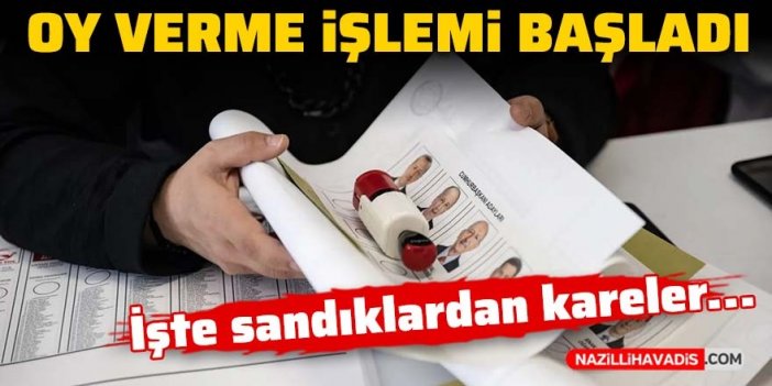 Oy kullanma işlemleri başladı