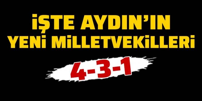 İşte Aydın'ın yeni milletvekilleri...