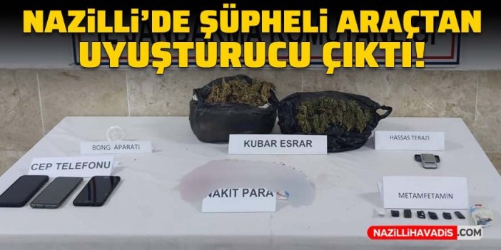 Nazilli’de şüpheli araçta uyuşturucu çıktı: 2 gözaltı