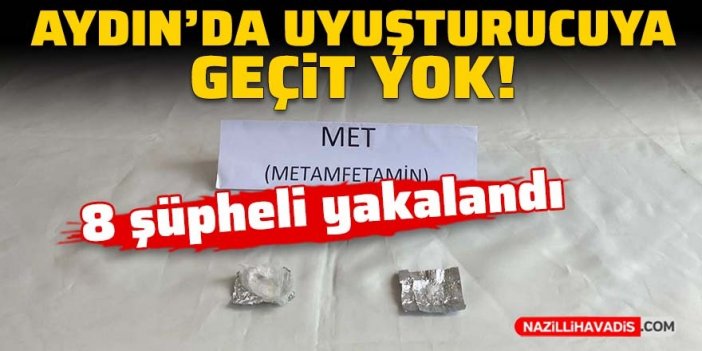 Aydın’da 8 kişinin üzerinde uyuşturucu madde ele geçirildi