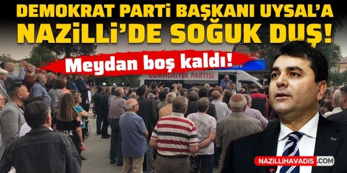 Gültekin Uysal’a Nazilli’de soğuk duş