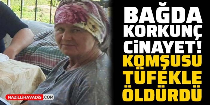 Bağda korkunç cinayet! Komşusu tüfekle öldürdü