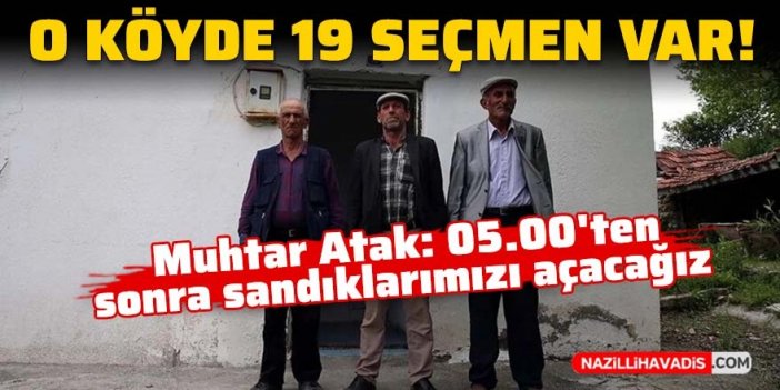 19 seçmenli köyde oy verme işlemi tamamlandı