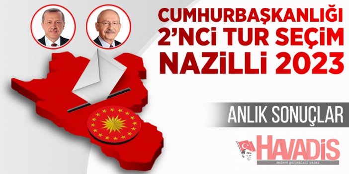 Cumhurbaşkanlığı Nazilli Seçim Sonuçları 2023: 28 Mayıs Nazilli Cumhurbaşkanlığı Seçimi Oy Oranları