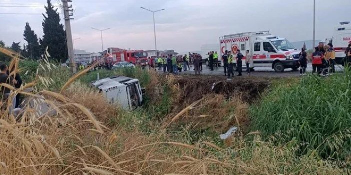 Cezaevi nakil aracı devrildi: 10'u asker 11 kişi yaralandı