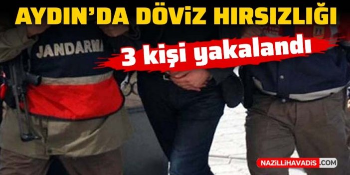 Aydın’da döviz hırsızlığı: 3 şüpheli yakalandı