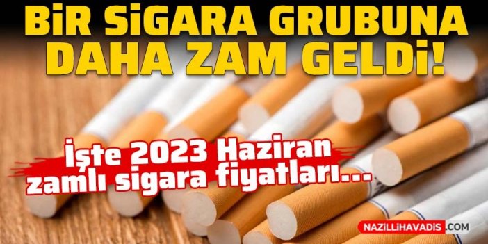 Bir sigara grubuna daha zam geldi