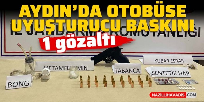 Aydın'da otobüse uyuşturucu baskını: 1 gözaltı