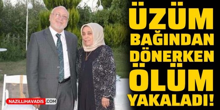 Heyelanda toprak altında kalan çift, üzüm bağından dönüyormuş