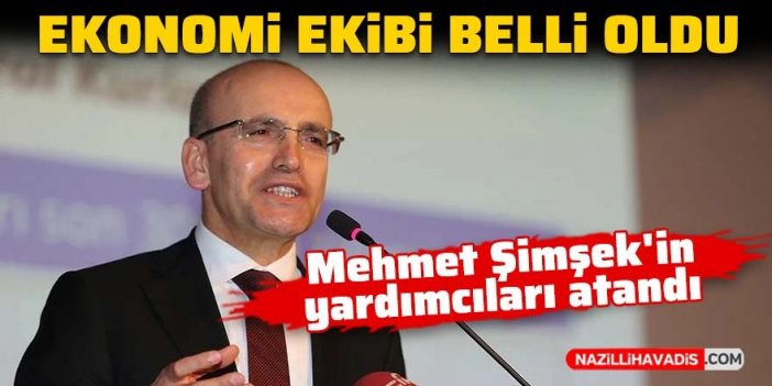 Ekonomi ekibi belli oldu: Mehmet Şimşek'in yardımcıları atandı