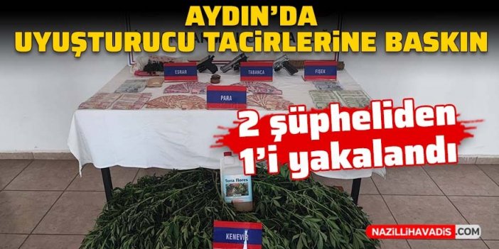 Aydın'da uyuşturucu tacirlerine baskın