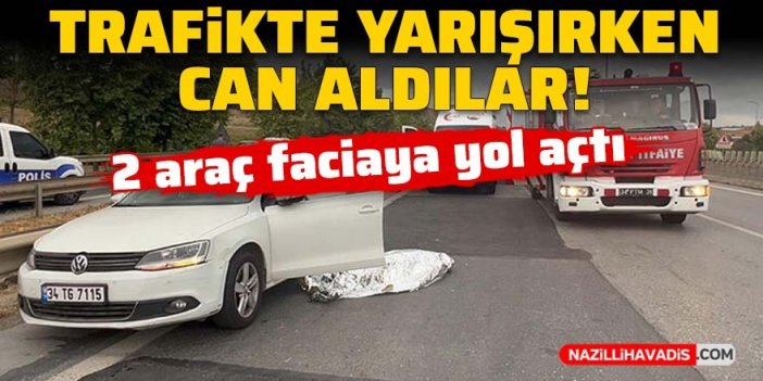 İki araç faciaya yol açtı: Trafikte yarışırken can aldılar!