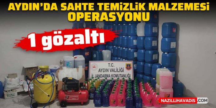 Aydın’da 'sahte temizlik malzemesi' operasyonu: 1 gözaltı