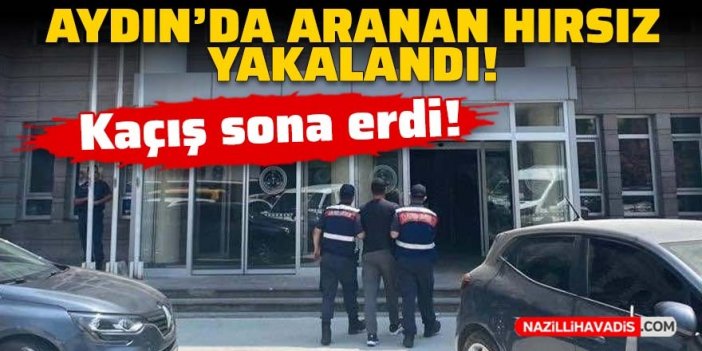 Aydın'da aranan hırsız yakalandı!