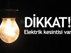 Efeler’de Elektrikler Kesilecek