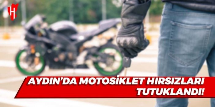 Aydın'da motosiklet hırsızları tutuklandı!