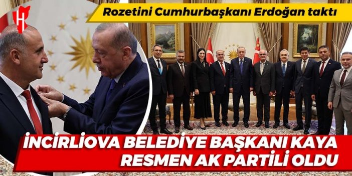 Rozetini Cumhurbaşkanı Erdoğan taktı: Aytekin Kaya AK Parti'de...