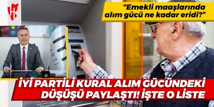 İYİ Partili Kural’dan iktidar eleştirisi: Emekli ölüme terk edildi