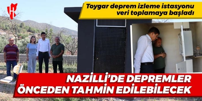 Nazilli de depremler önceden tahmin edilebilecek: Toygar deprem izleme istasyonu veri toplamaya başladı…