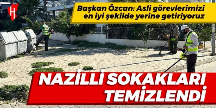 Nazilli sokakları temizlendi