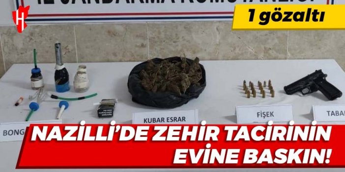 Nazilli’de uyuşturucu evine baskın! 1 gözaltı